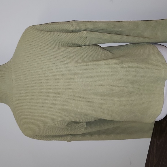 Reformation Olive Green Ribbed Sweatshirt - Picture 4 of 8
